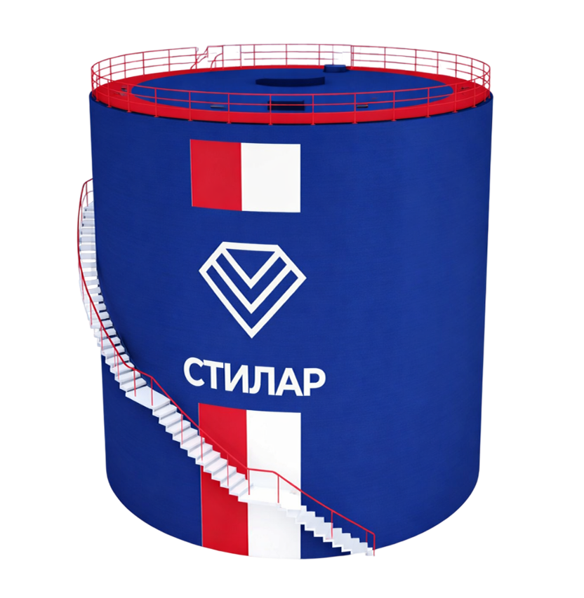 Цельносварной резервуар РВС для химических веществ 75 м³ от завода-производителя